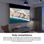 VIVIDSTORM PRO P Slimline ALR Acoustically Transparent Motorised Drop Down UST Projector Screen - 影像 11