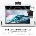 VIVIDSTORM PRO PA Acoustically Transparent Slimline Motorised Drop Down Projector Screen for Ceiling Mounted UST Laser Projector - 影像 5