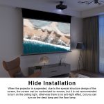 VIVIDSTORM PRO PA Acoustically Transparent Slimline Motorised Drop Down Projector Screen for Ceiling Mounted UST Laser Projector - 影像 9