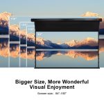 VIVIDSTORM Slimline Cinema White Motorised Drop Down Projector Screen：圖片 3