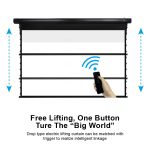 VIVIDSTORM Slimline Cinema White Motorised Drop Down Projector Screen：圖片 4
