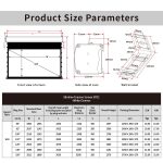 VIVIDSTORM Slimline Cinema White Motorised Drop Down Projector Screen：圖片 6