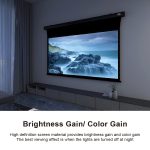 VIVIDSTORM Slimline Cinema White Motorised Drop Down Projector Screen：圖片 7