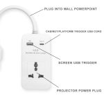 Wired Motorized Screen & Projector Cabinet Trigger：圖片 2