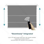 VIVIDSTORM Phantom Recessed In-Ceiling Motorised Tension Obsidian Long Throw ALR Projector Screen：圖片 3