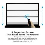 VIVIDSTORM S White Cinema Motorised Floor Rising Projector Screen - 影像 5