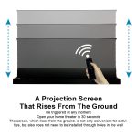 VIVIDSTORM S PRO Motorised Floor Rising UST Laser Projector Screen - Image 10
