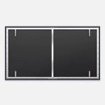 Valerion Cinematic White Fixed Frame Projector Screen - 影像 3