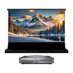 BUNDLE Hisense PX4 Pro 4K UST Projector with VIVIDSTORM S PRO motorised floor rising CLR/ALR projector screen