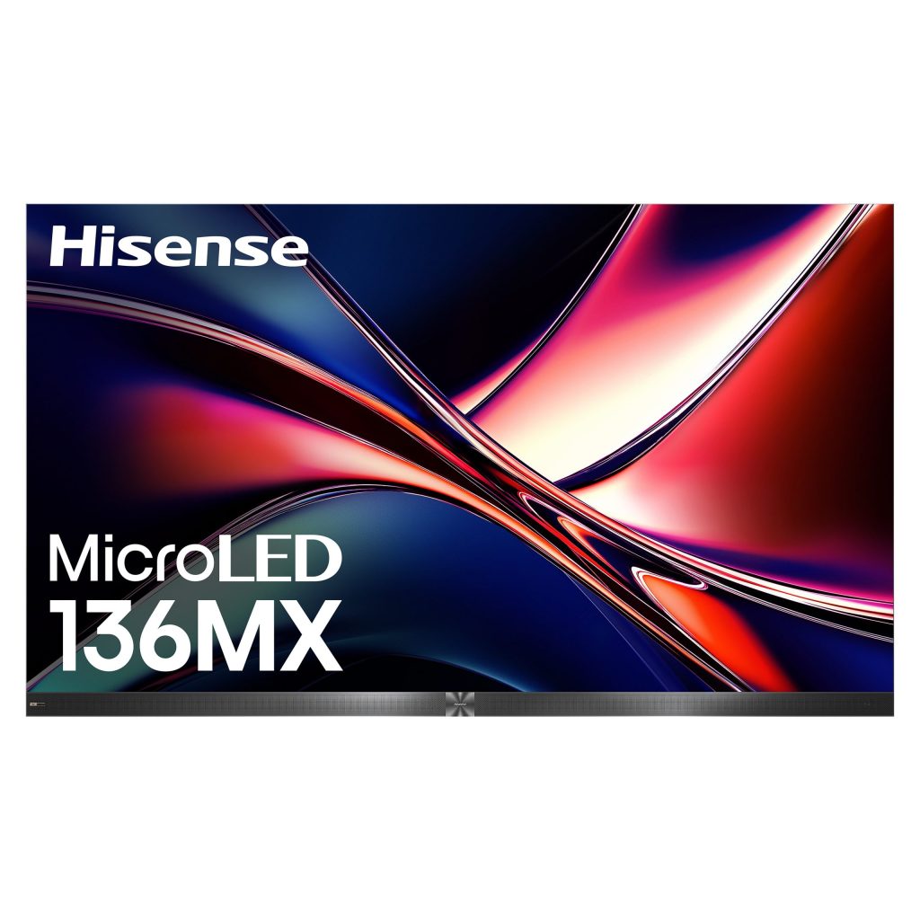 Hisense 136MX 136 inch MicroLED Display - front view of the 136MX MicroLED display